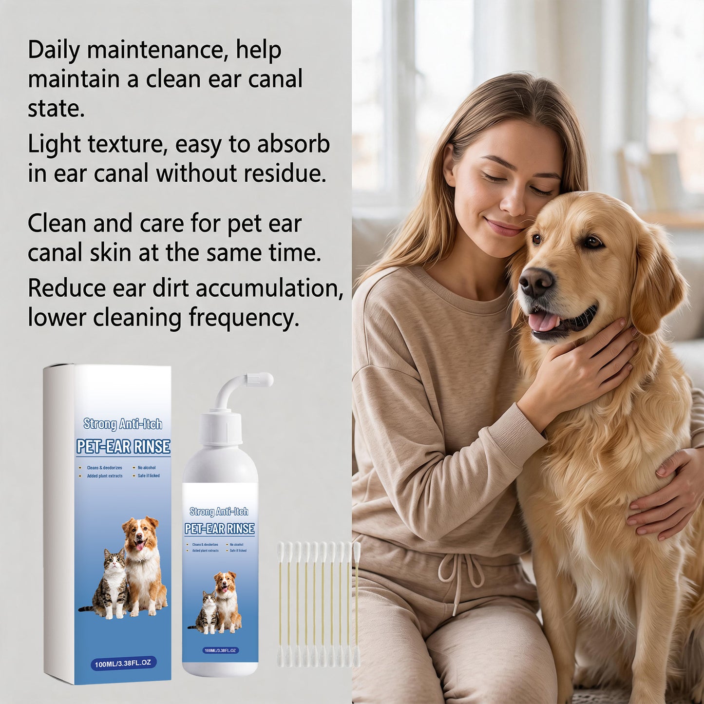 🐶🐱 Ear Cleaner | Relieves Itching in Dogs & Cats 👂